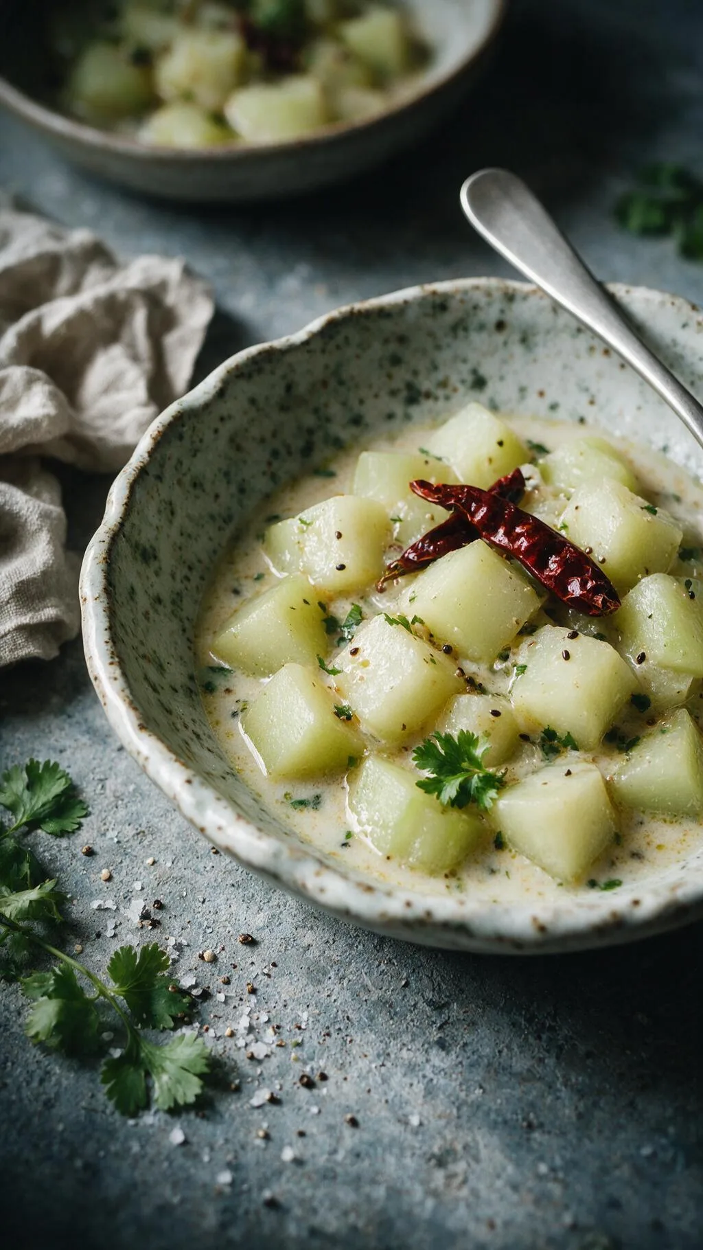 Flaschenkürbis-Curry mit Kokosmilch
