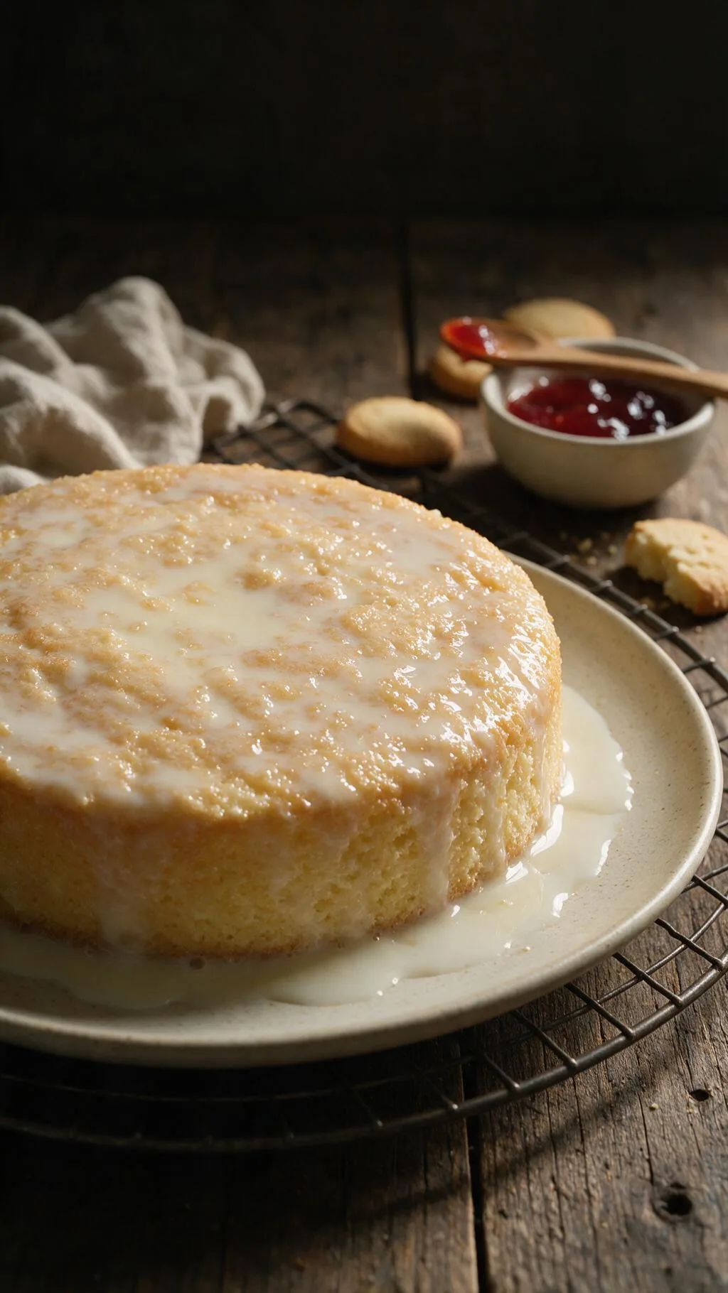 Biskuitkuchen mit Kondensmilch