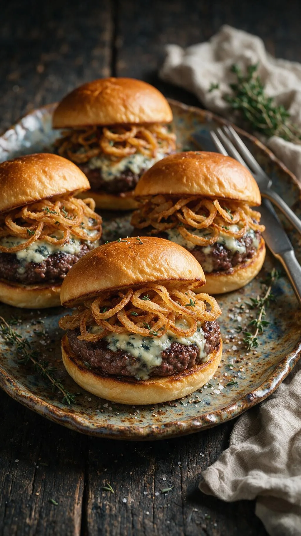 Blauschimmelkäse-Burger