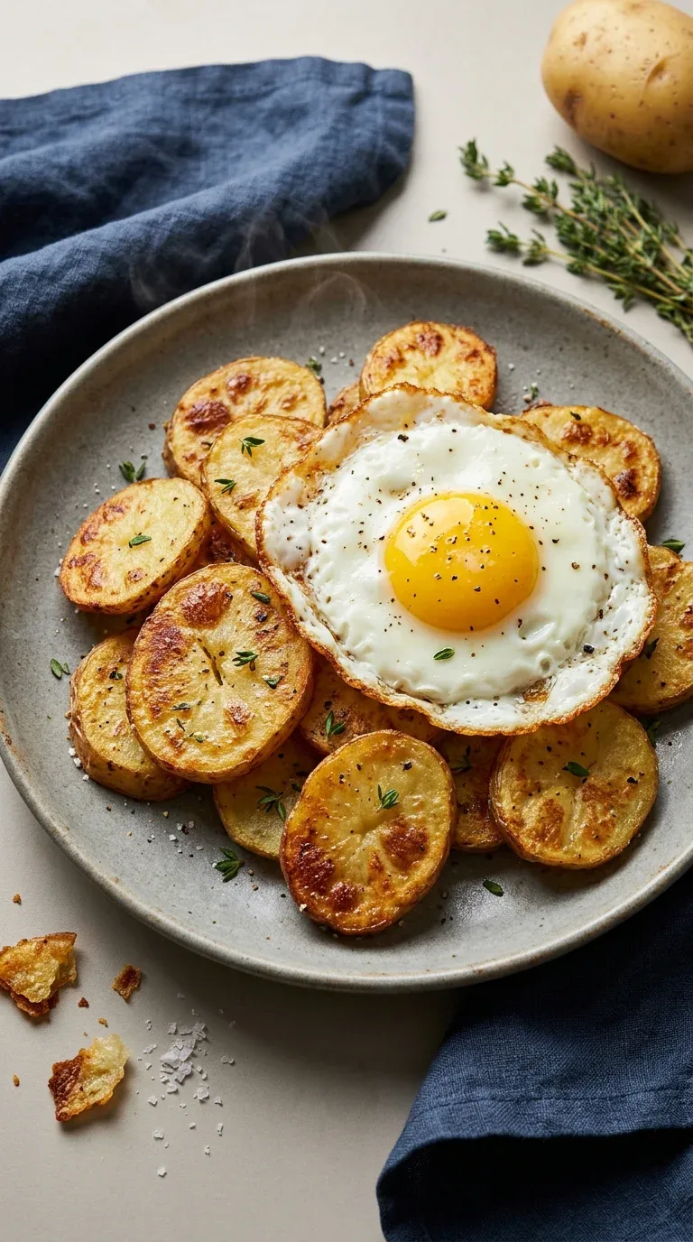 Bratkartoffeln mit Thymian und Ei