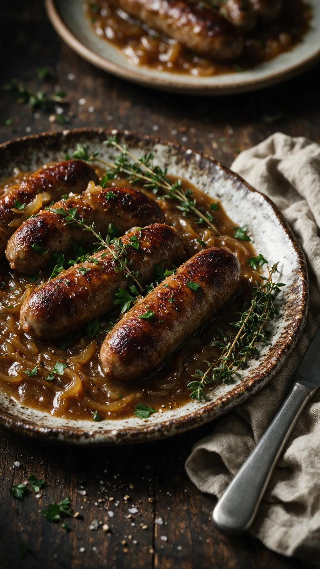 Bratwurst in Ale-Sauce