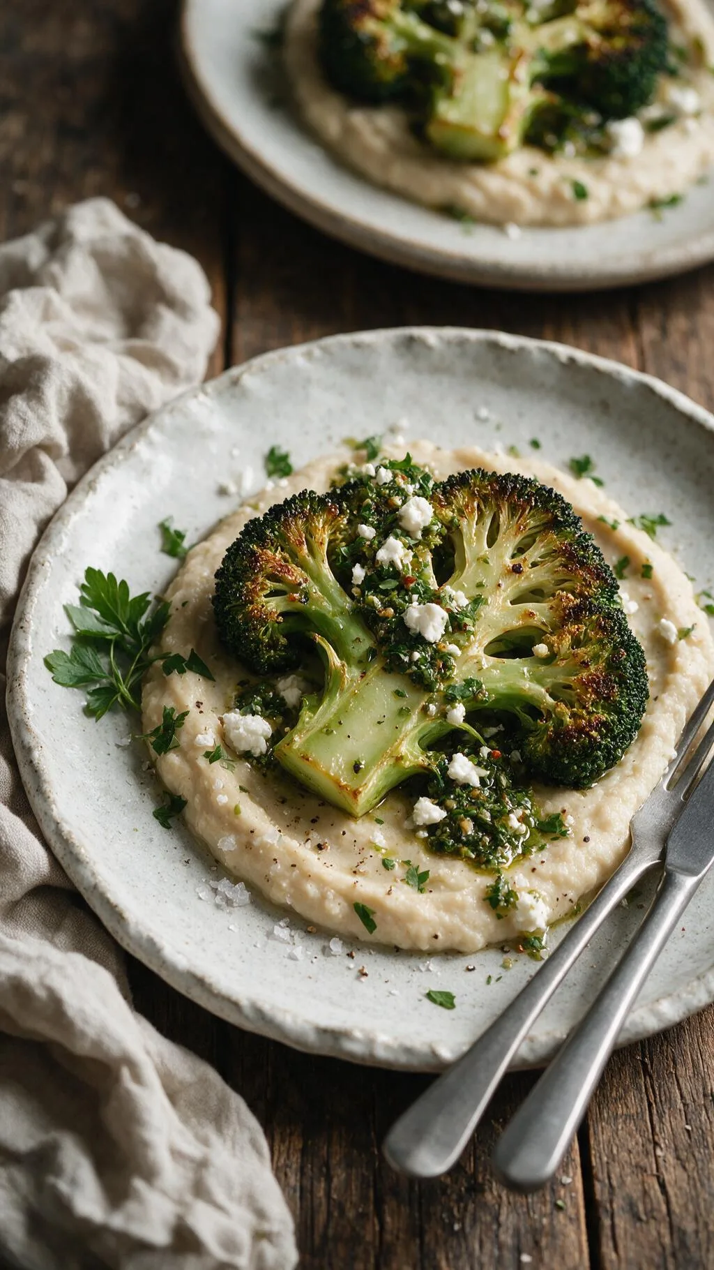 Brokkoli-Steaks mit Chimichurri