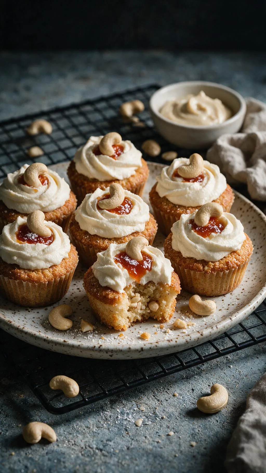 Cashew-Nuss Cupcakes