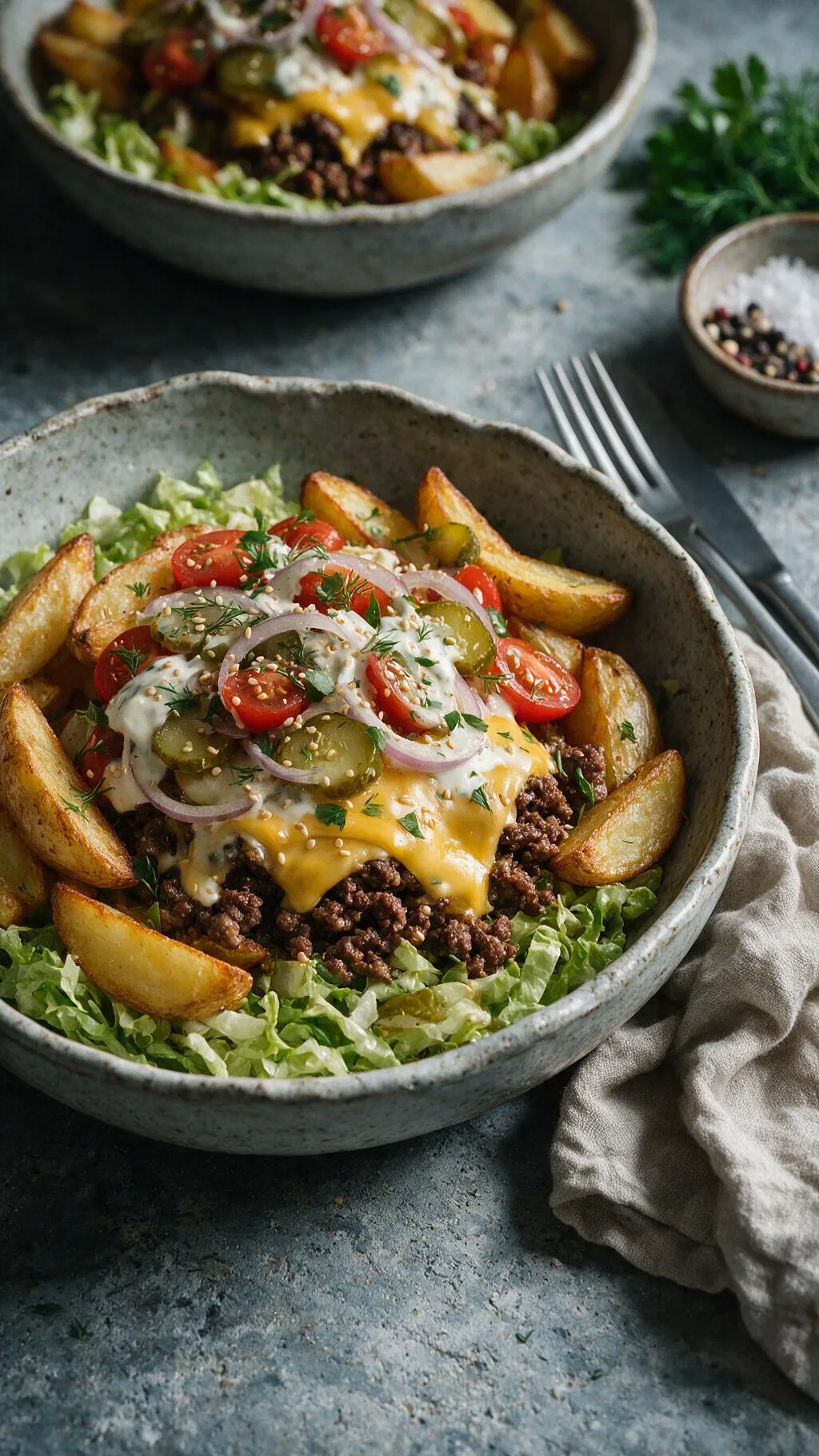 Cheeseburger-Bowl