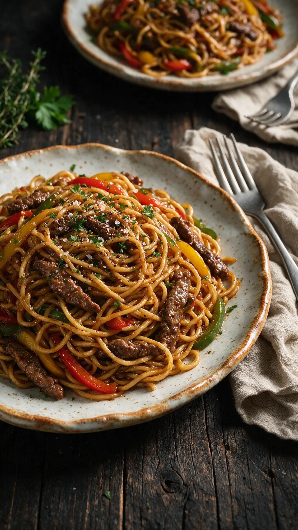 Chow Mein mit Rindfleisch