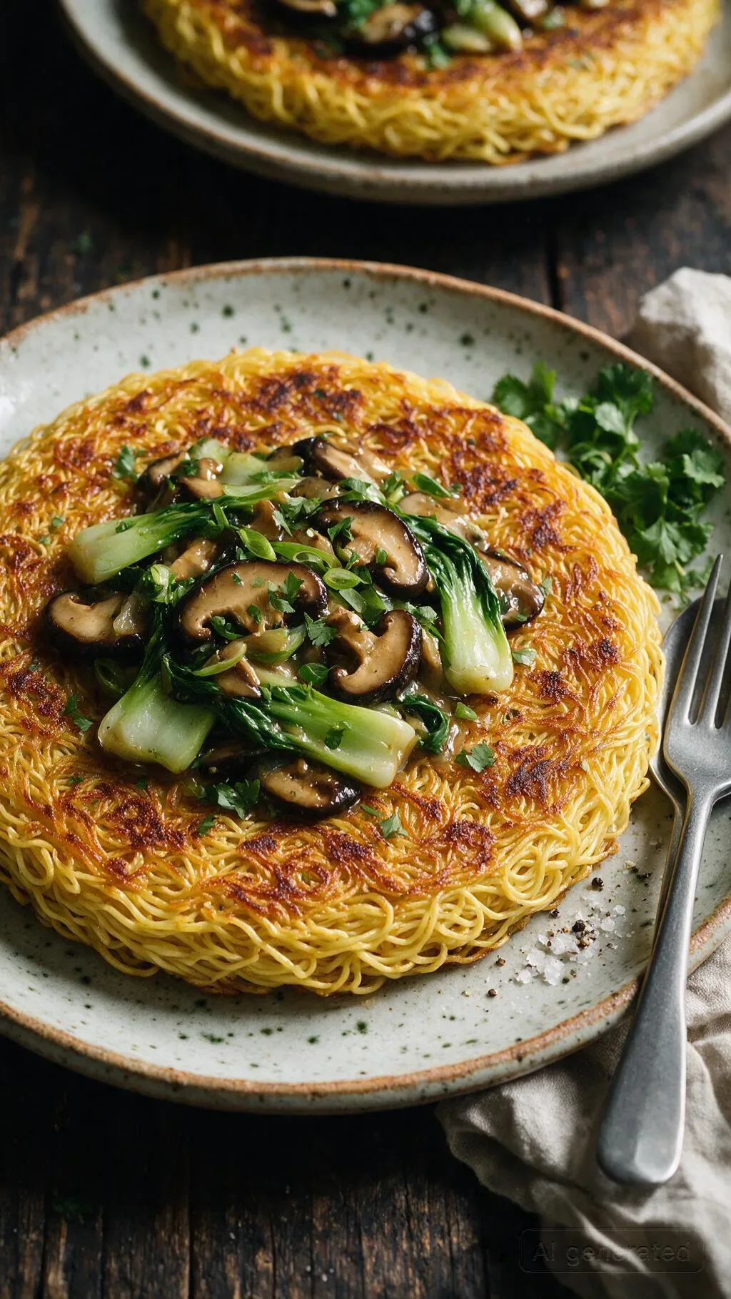 Chow Mein Nudelkuchen