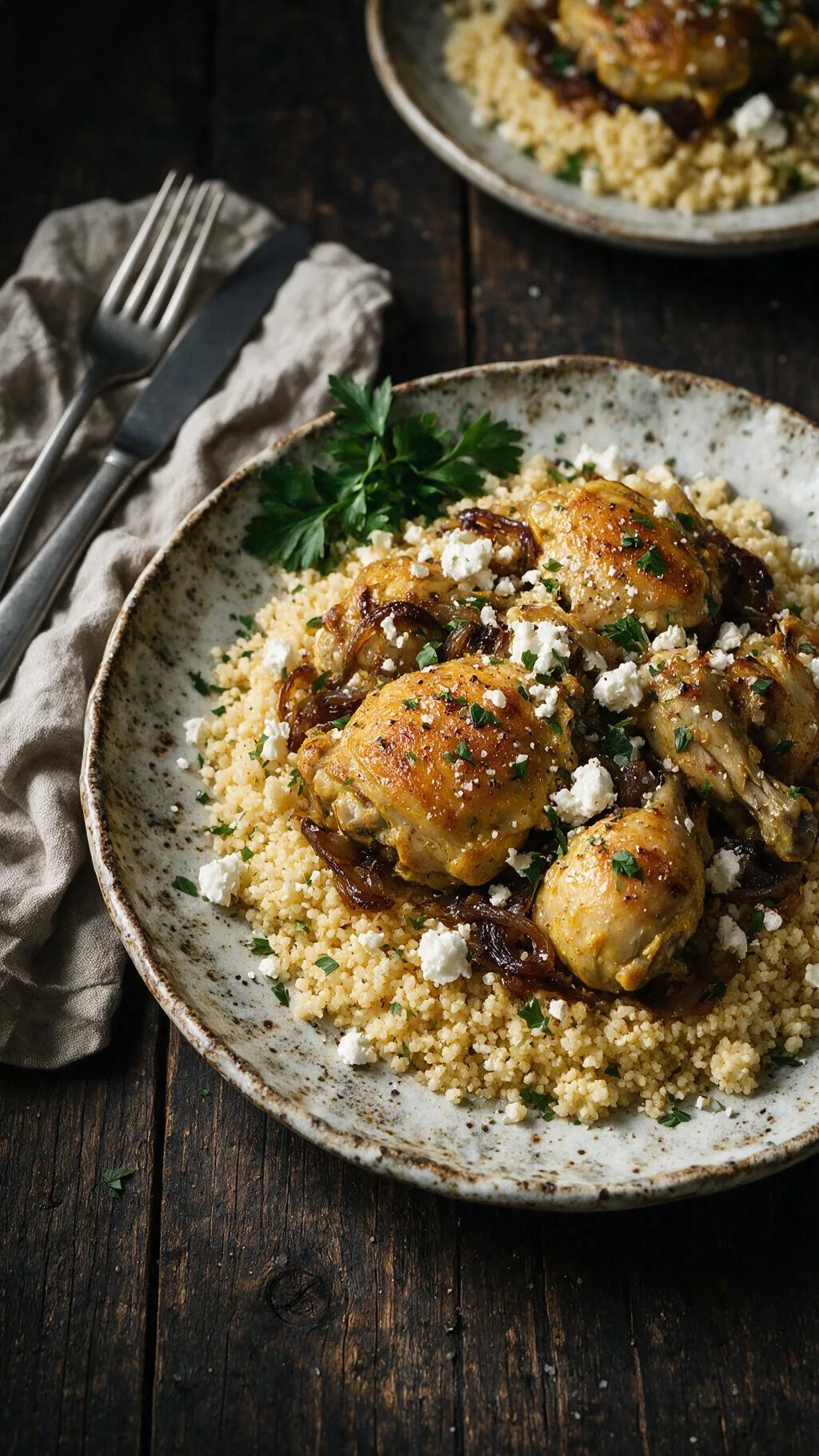 Joghurt-Hähnchen mit Couscous