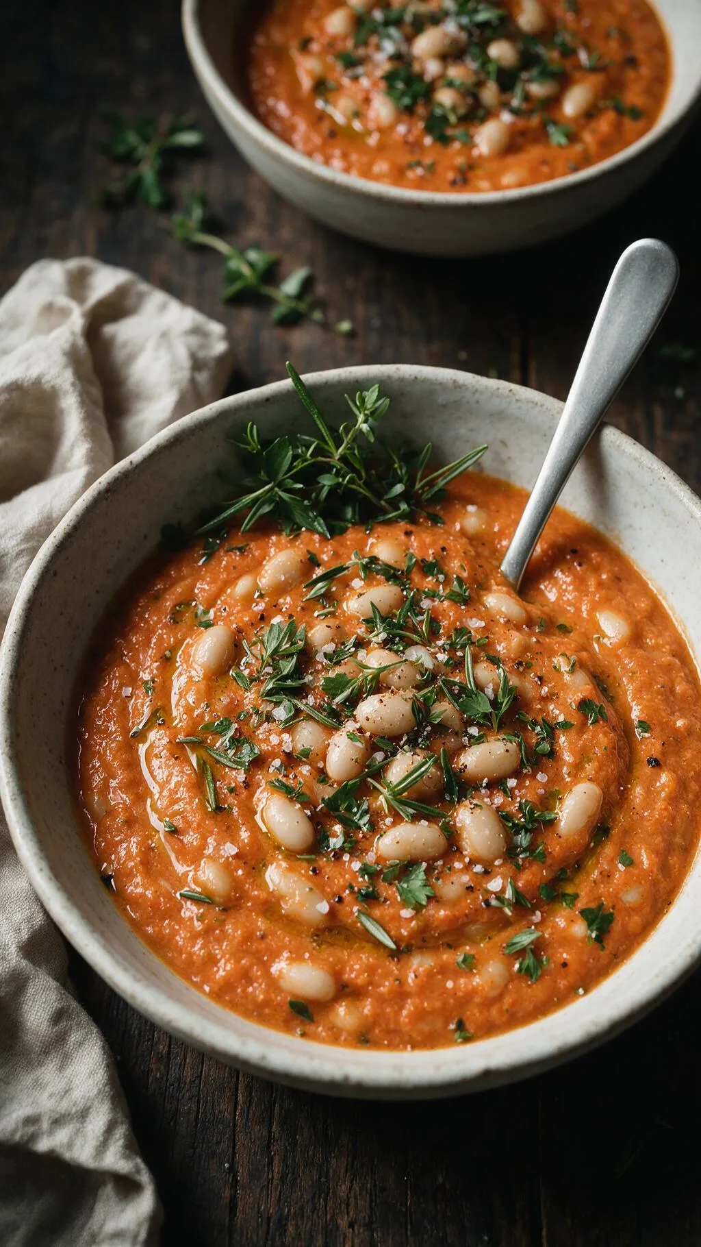 Weiße Bohnen-Tomatensuppe