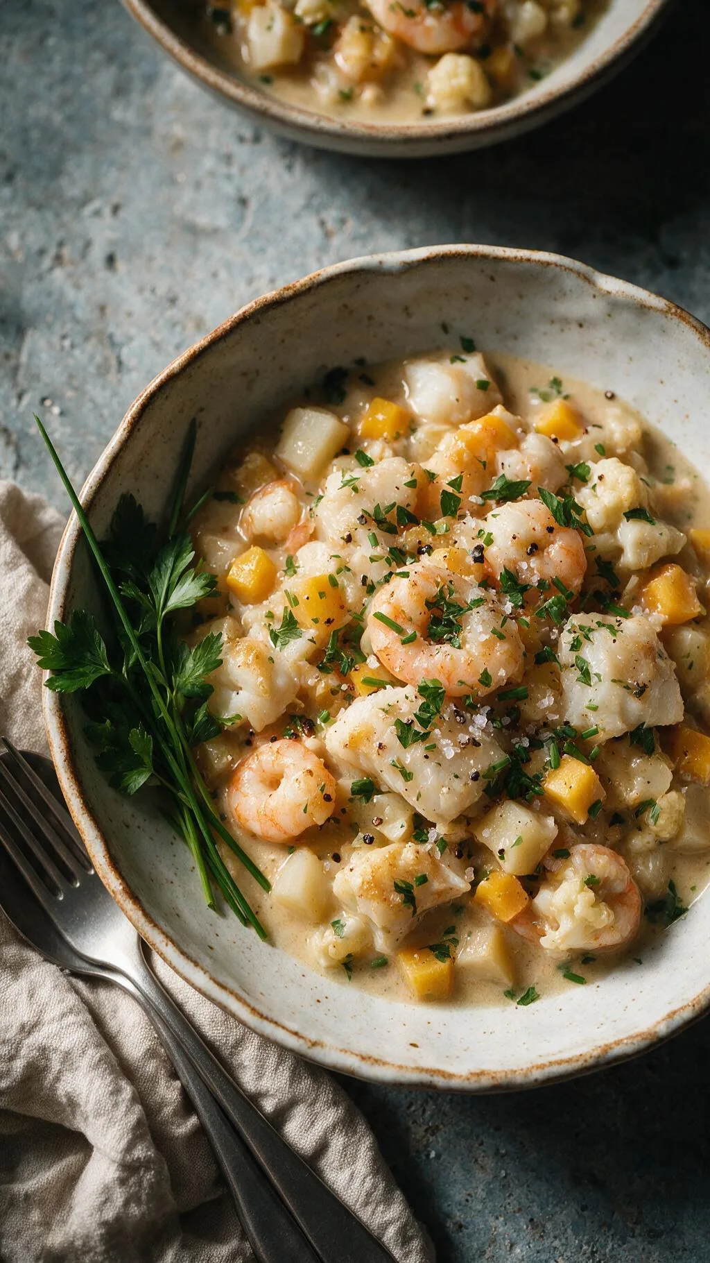Cremiges Fischragout