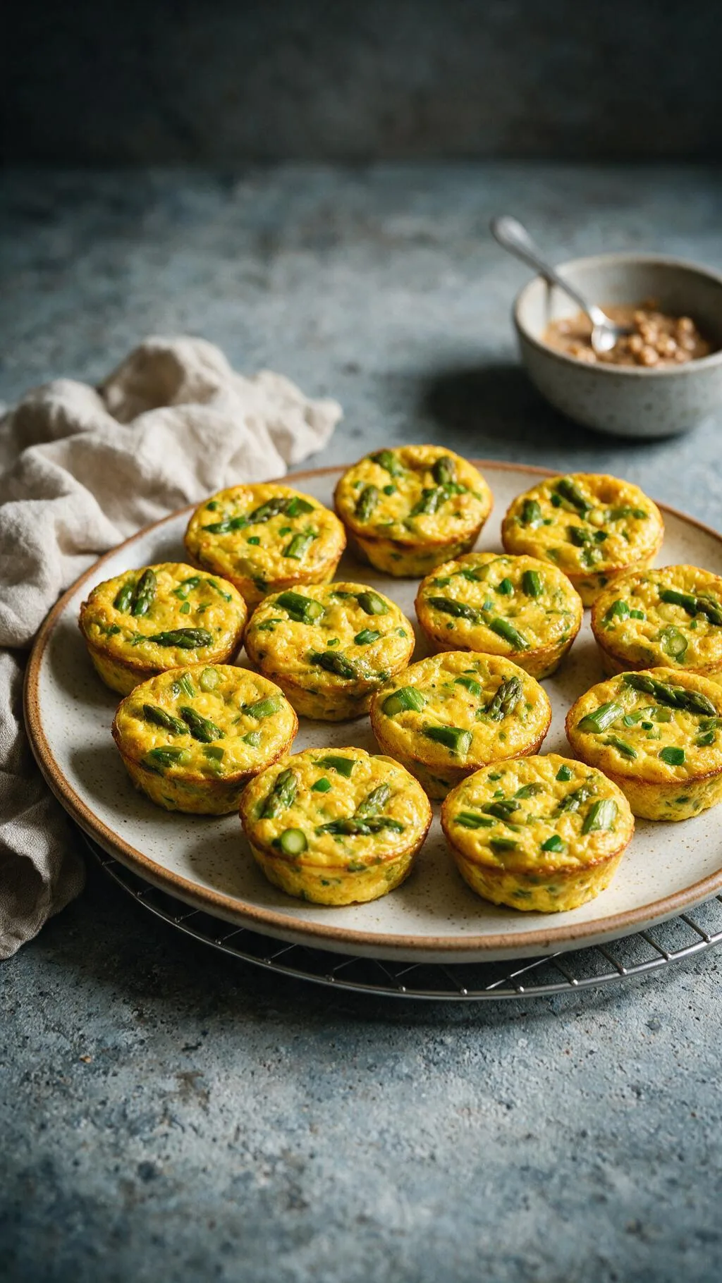Curry-Frittatas mit Spargel