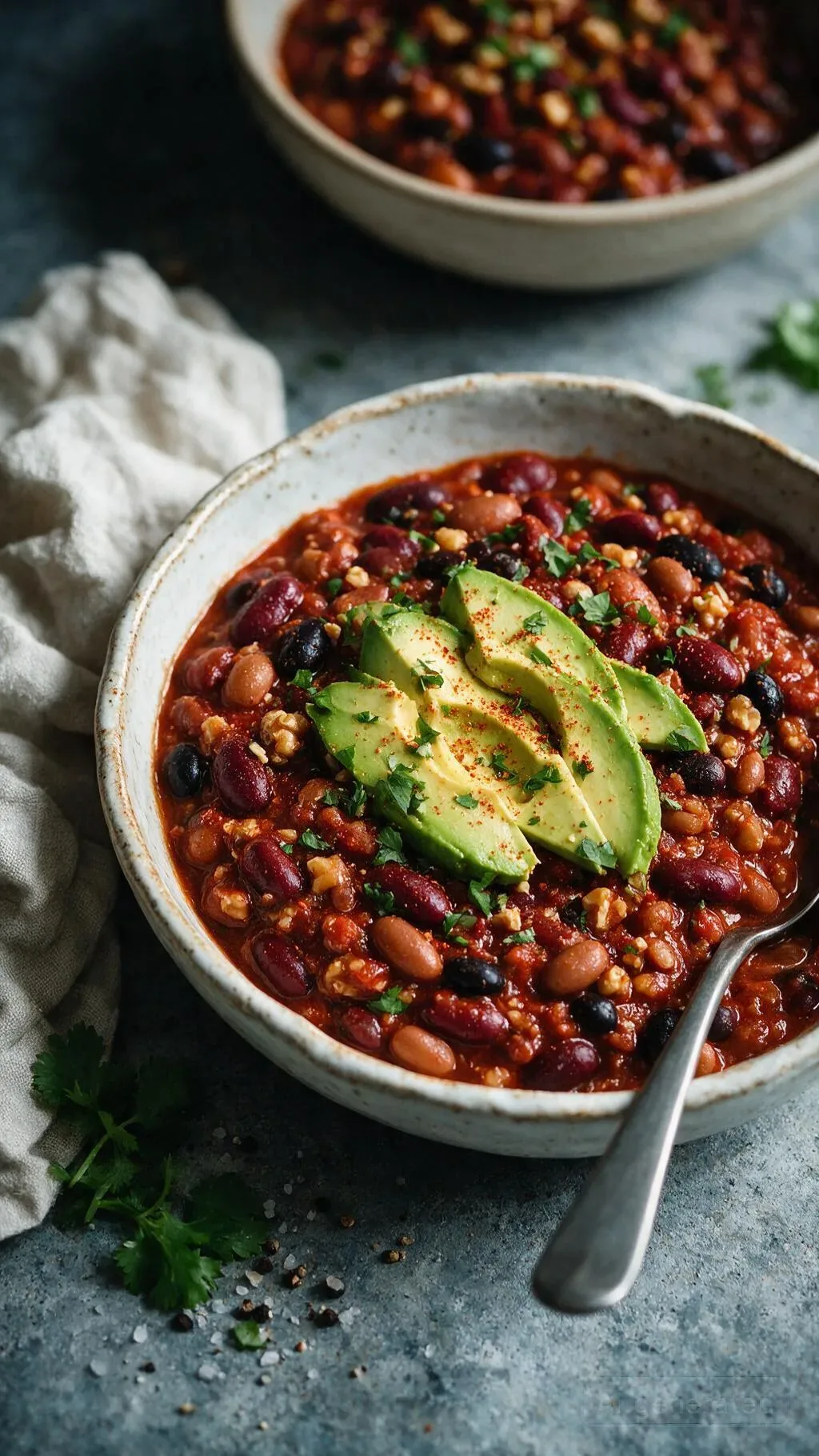 Dreibohnen-Chili Sin Carne