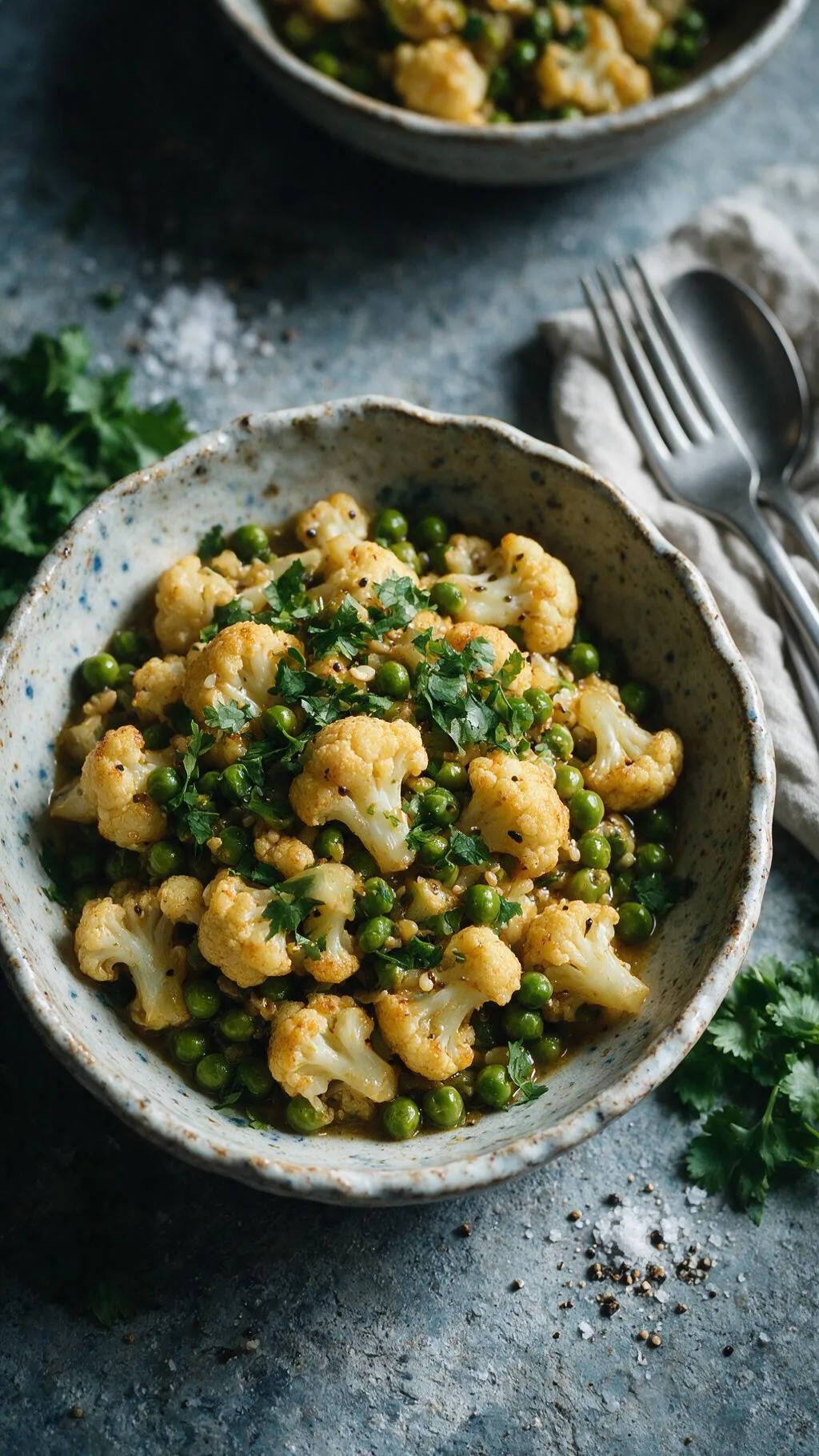 Blumenkohl-Erbsen-Curry