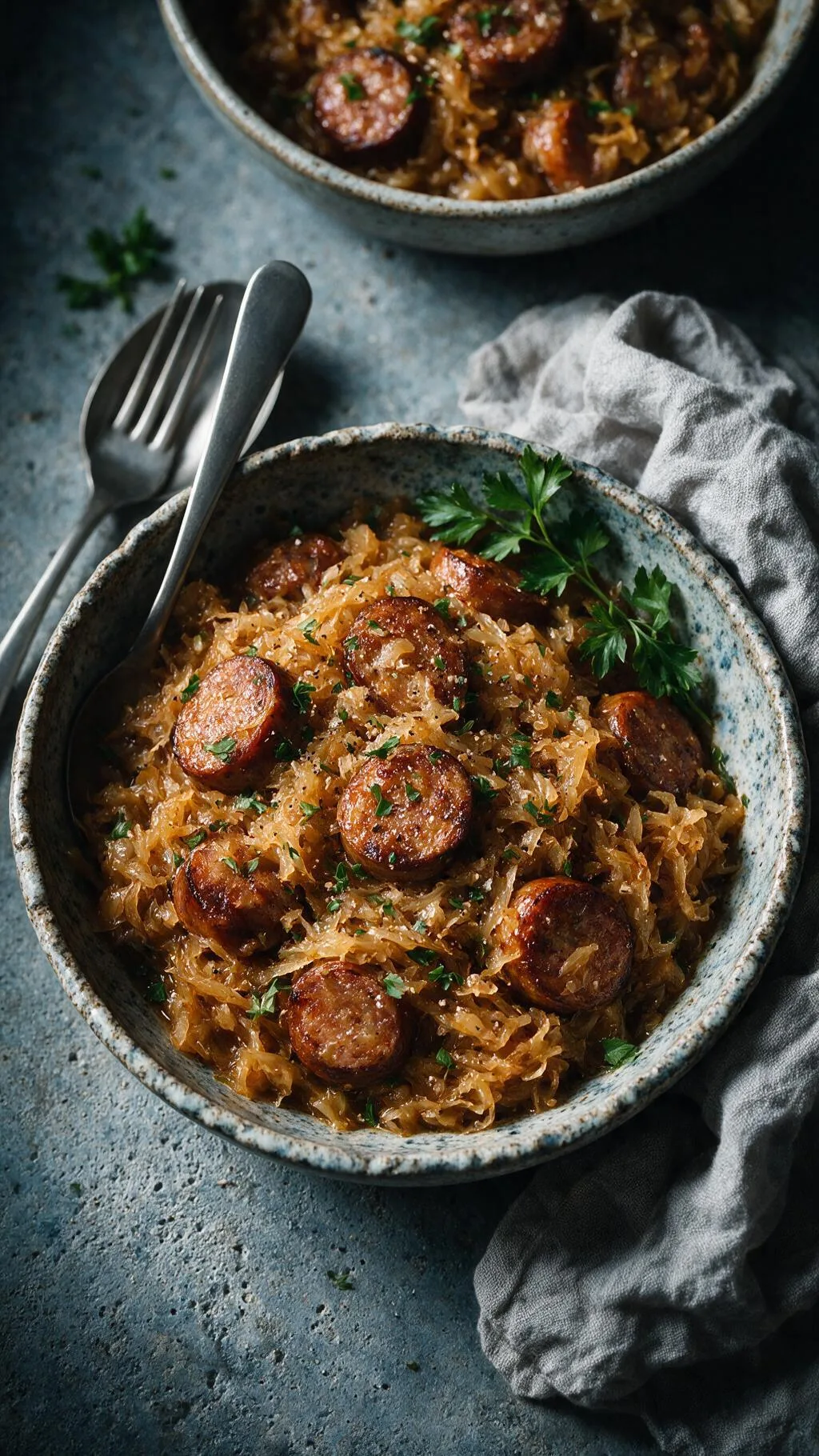 Sauerkraut-Wurst-Eintopf