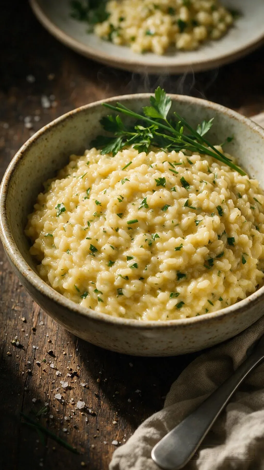 Kräuter-Risotto mit Parmesan