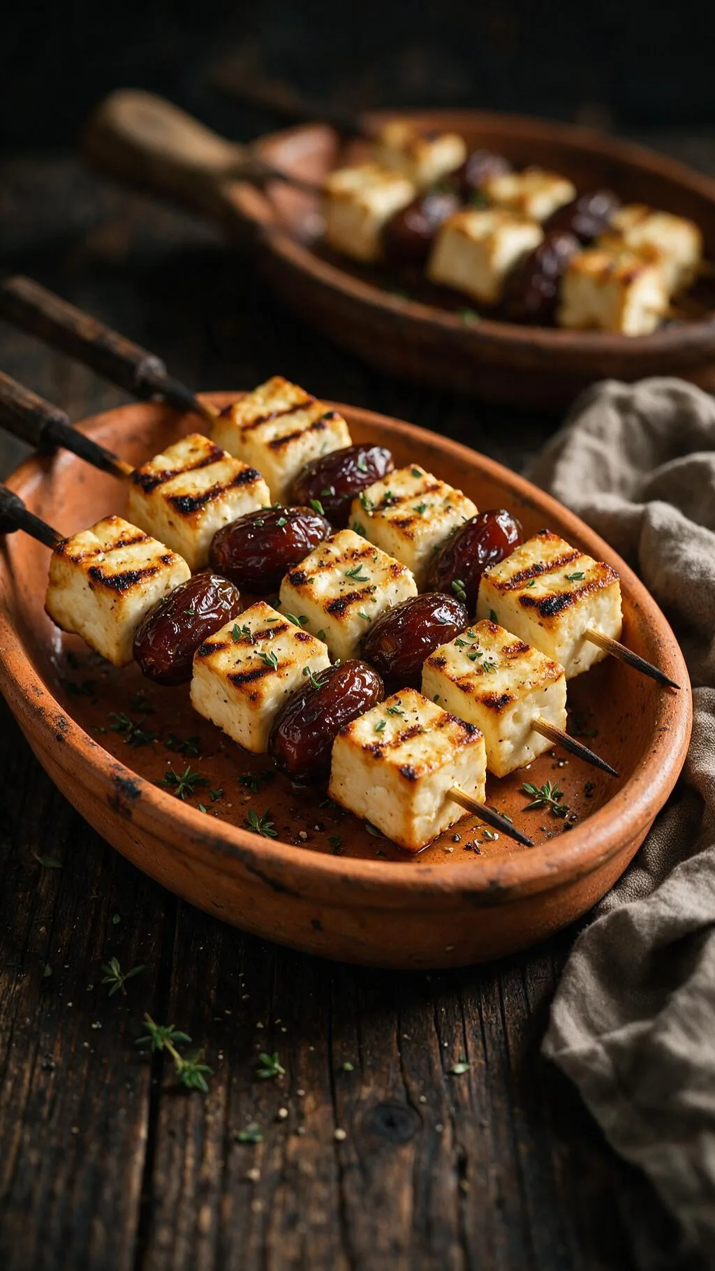 Feta-Dattel-Grillspieße