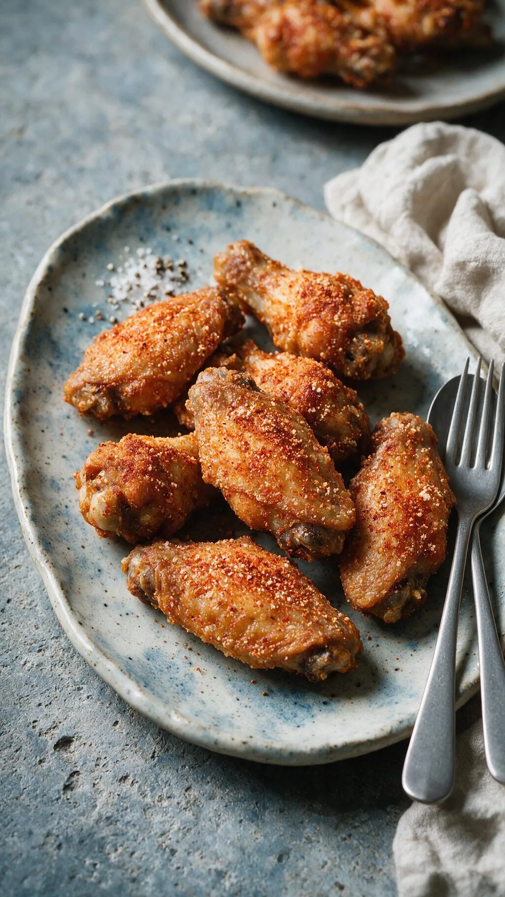 Feurig scharfe Airfryer-Flügel