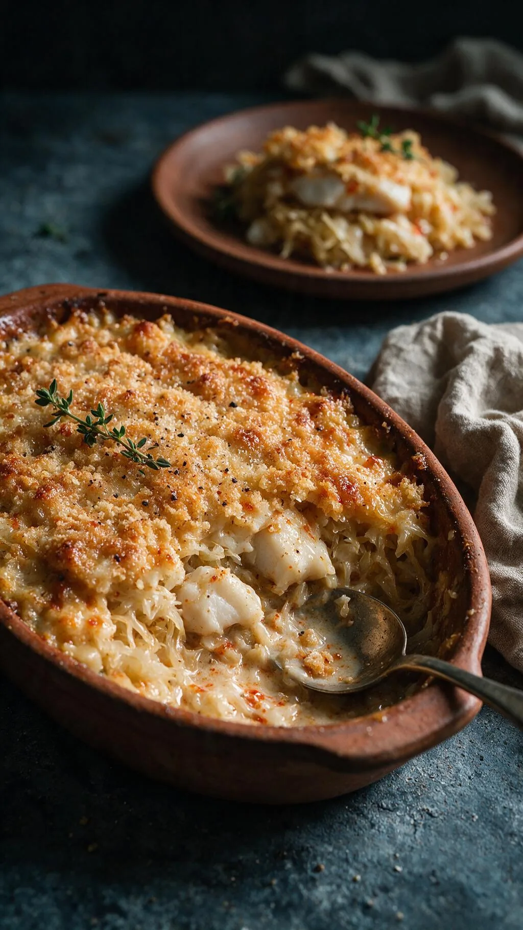 Fisch-Sauerkraut-Auflauf