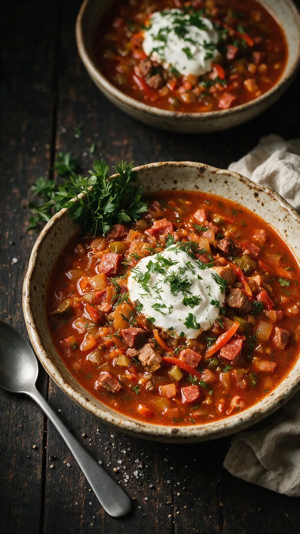 Soljanka mit Fleisch