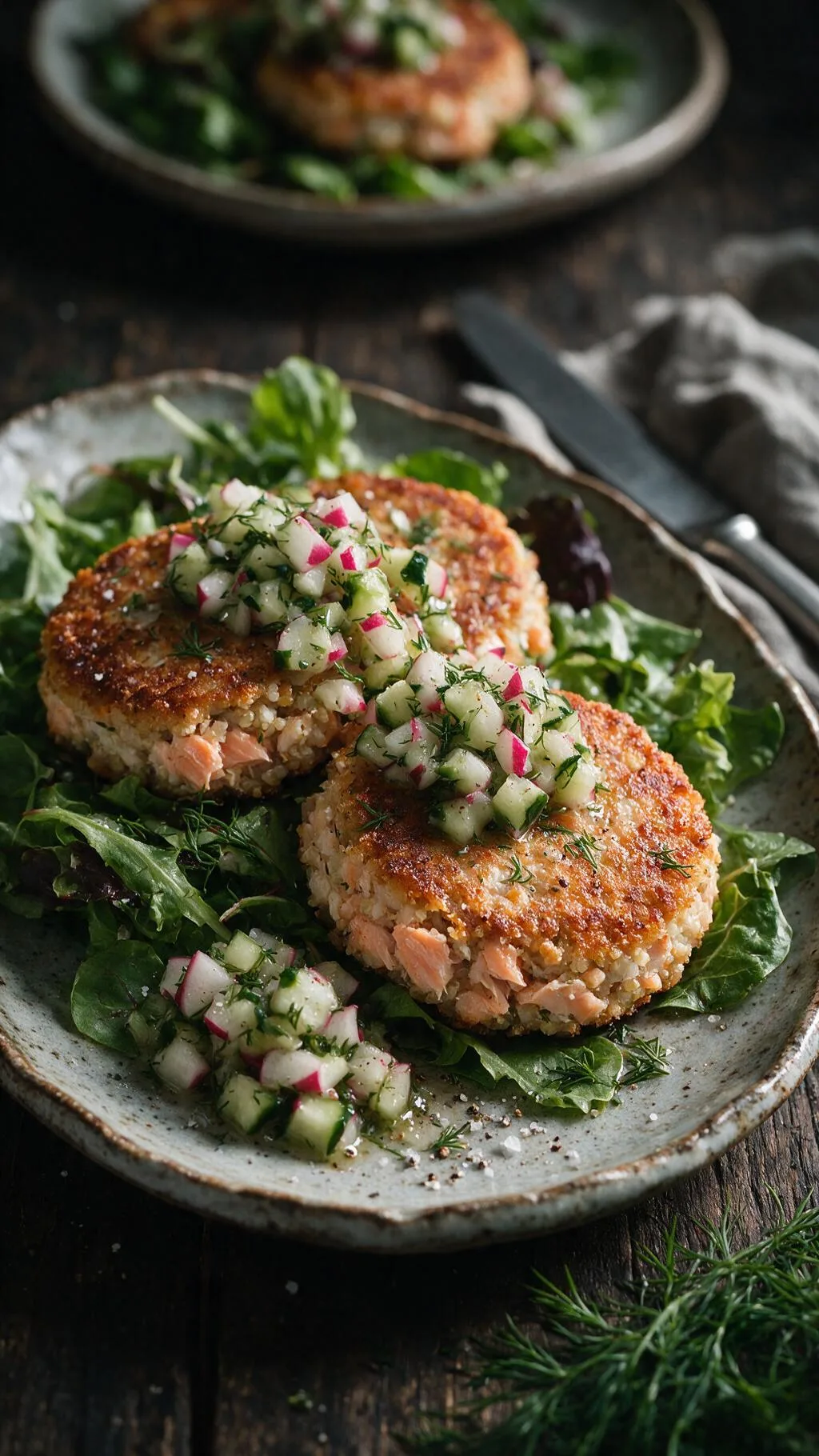 Forellen-Quinoa-Patties