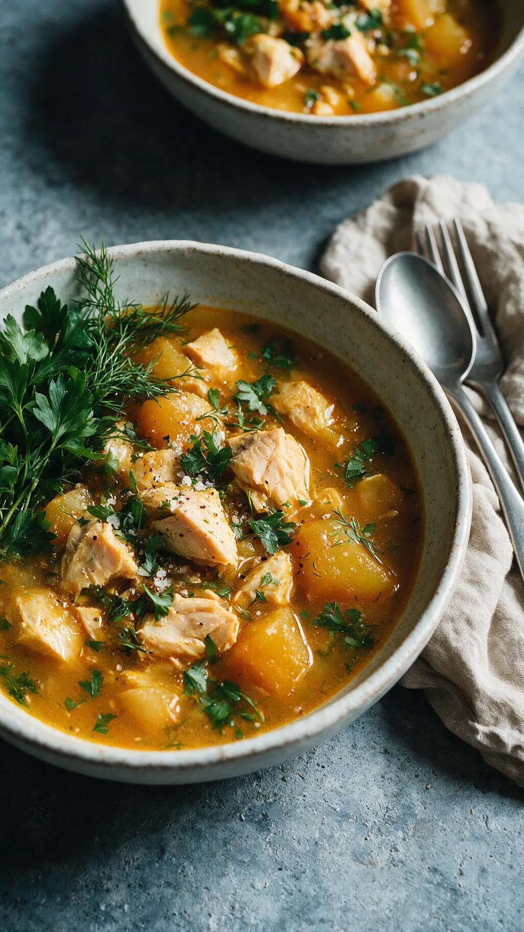 Forellencurry mit Gemüse