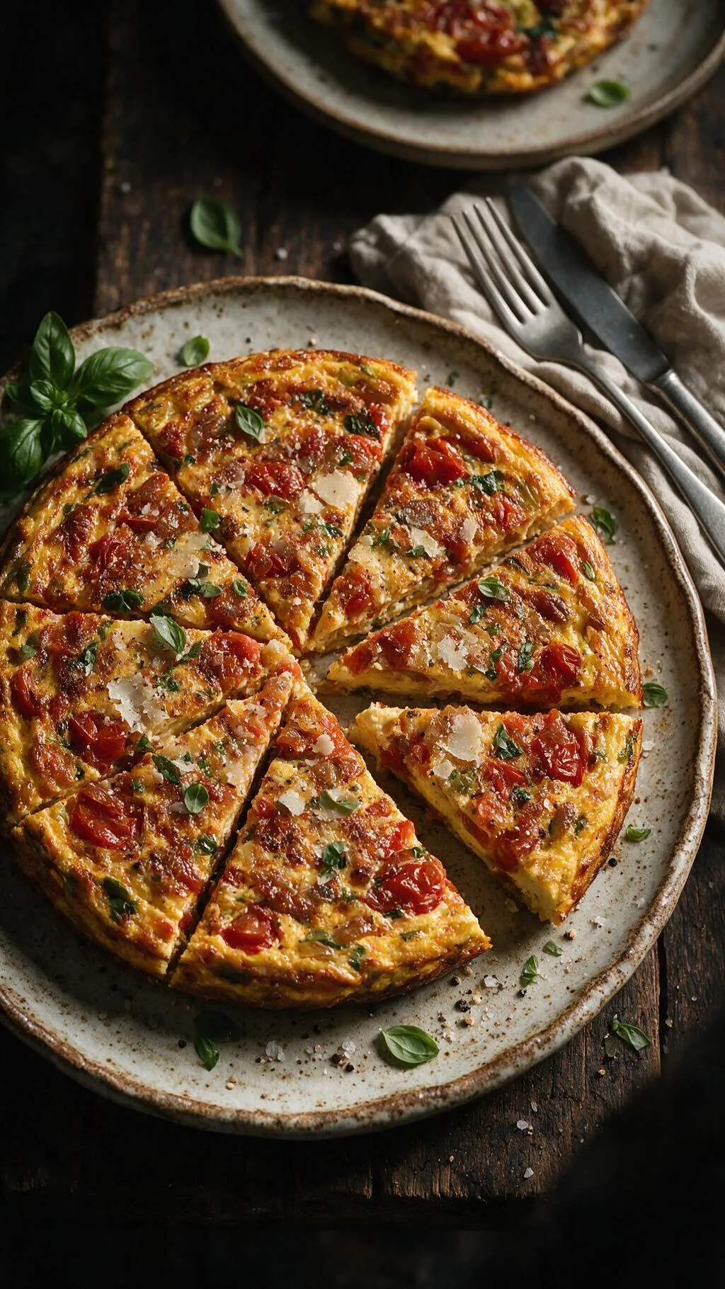 Tomaten-Basilikum-Frittata