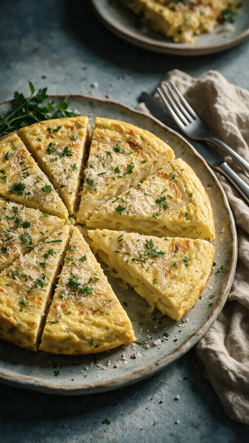 Frittata mit Zwiebeln
