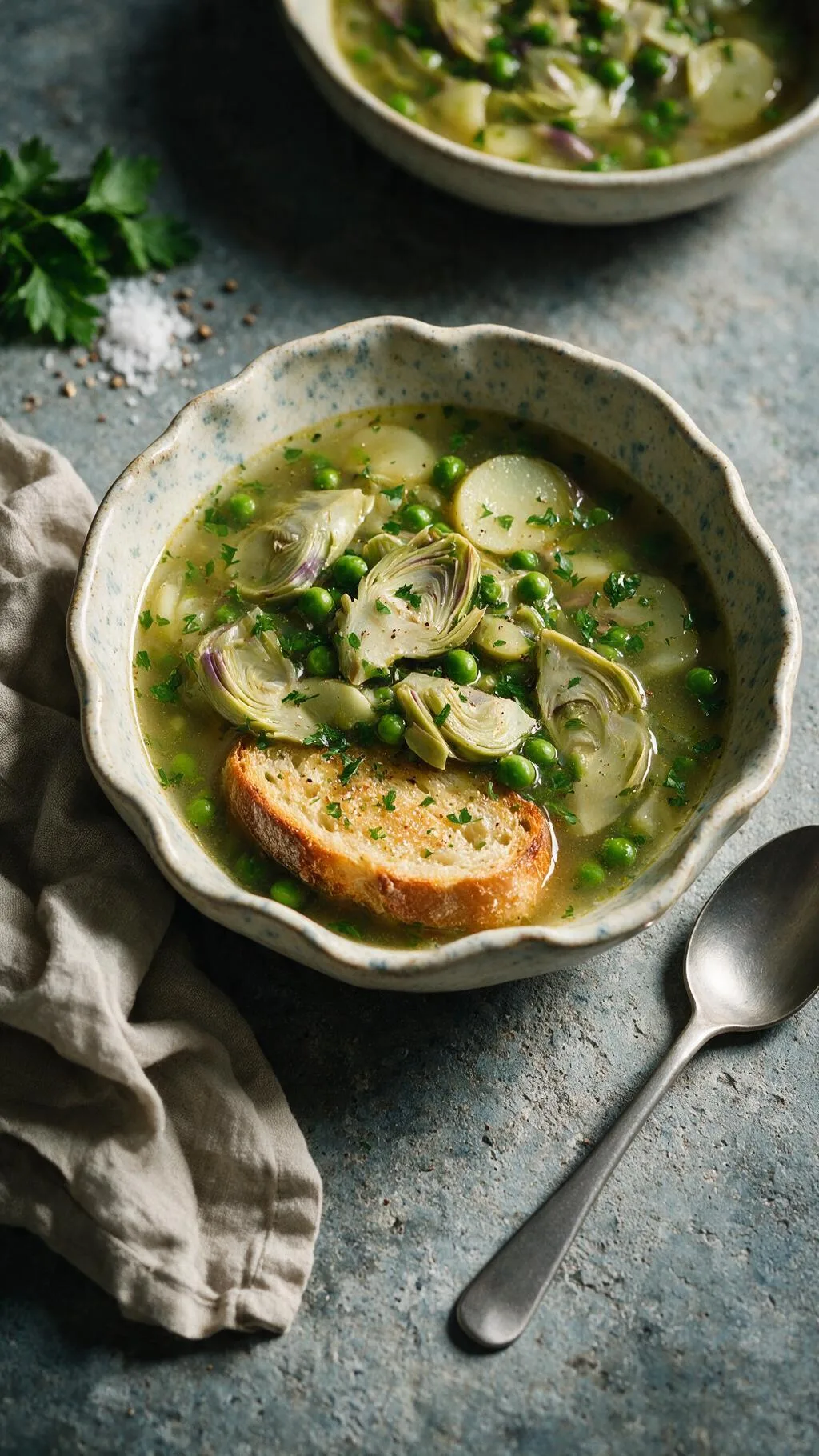 Frühlingsgemüsesuppe