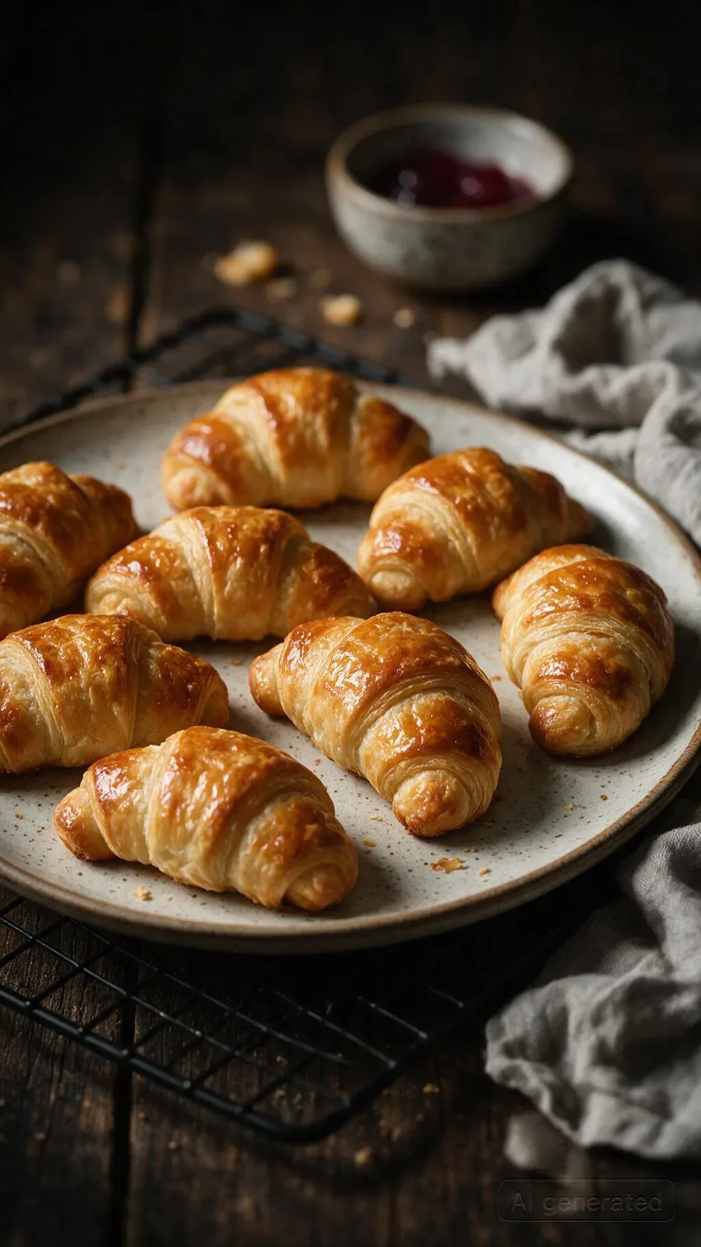 Schinken-Käse-Croissants