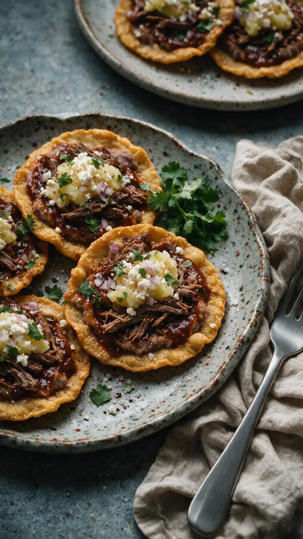 Garnachas mit Rindfleisch
