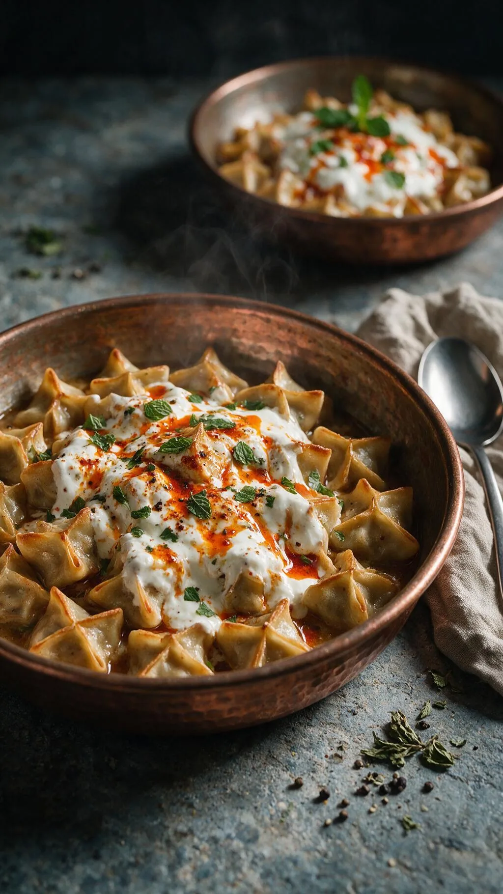 Gebackene Manti