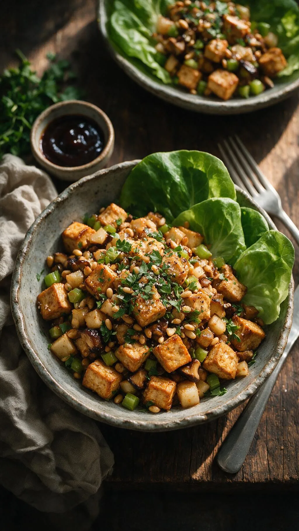 Tofu-Salat-Schalen