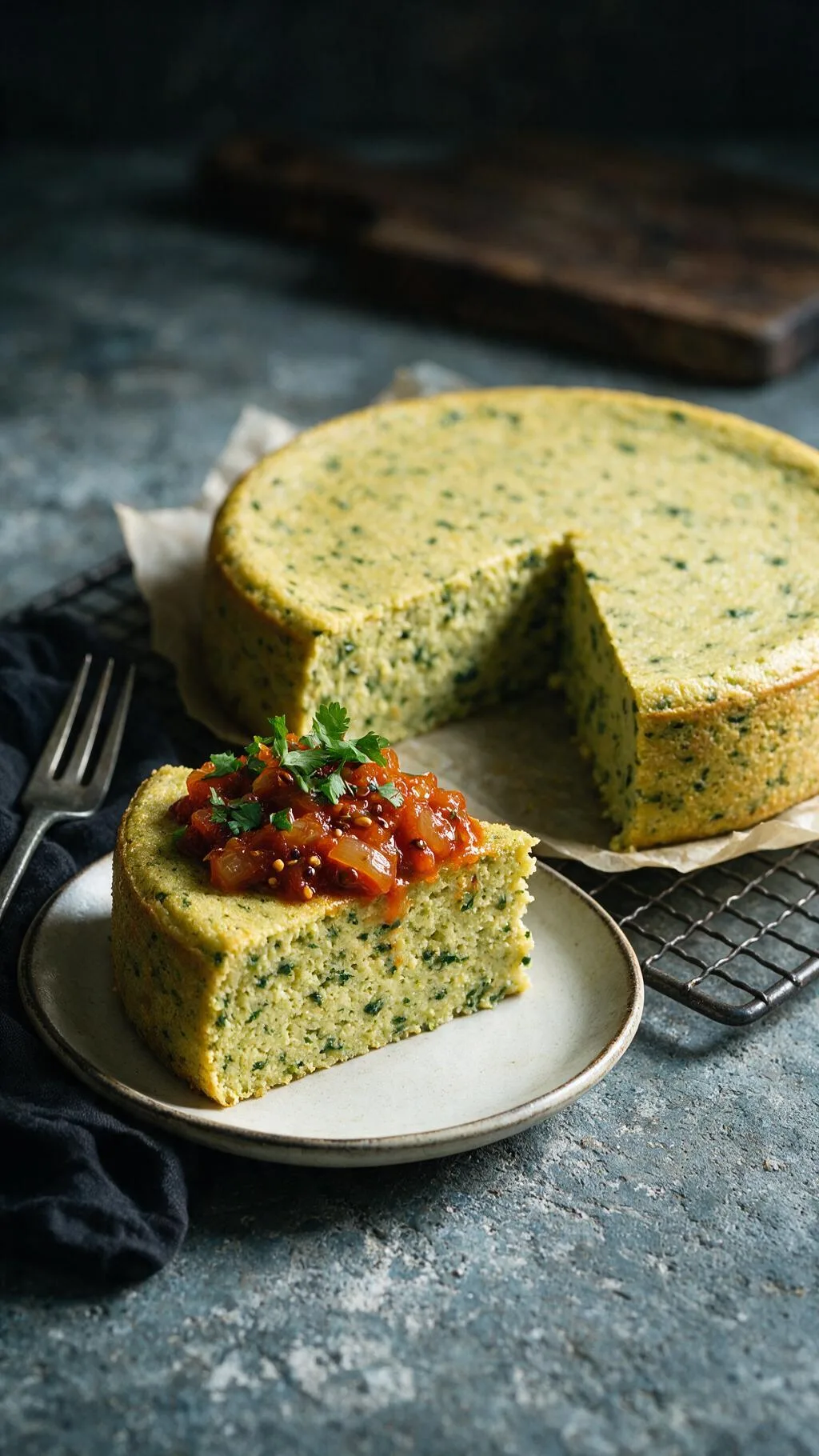 Kichererbsen-Spinat-Kuchen