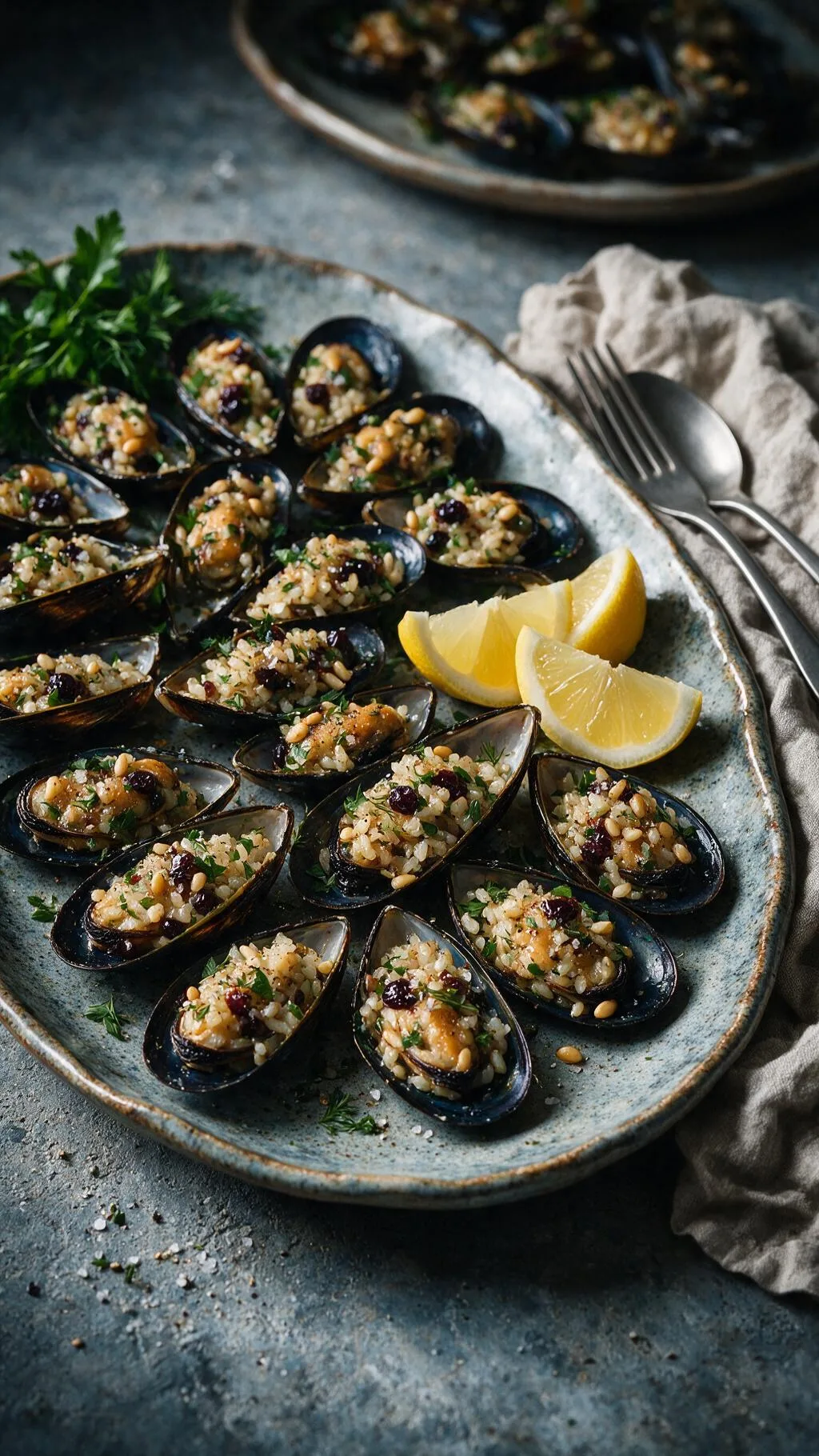 Gefüllte Miesmuscheln (Midye Dolma)