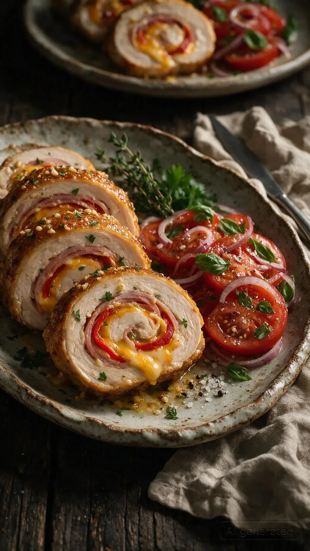 Brathähnchen mit Senfkruste