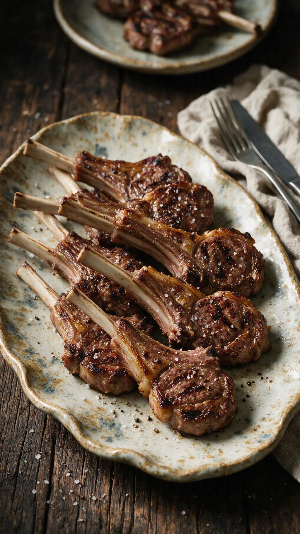 Gegrillte Lammkoteletts