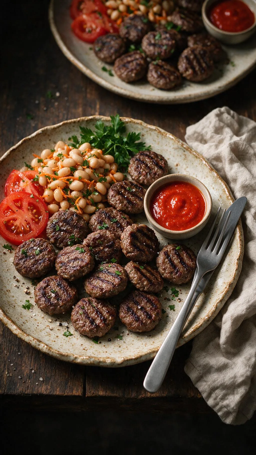 Gegrillte Rinder-Köfte mit Chili