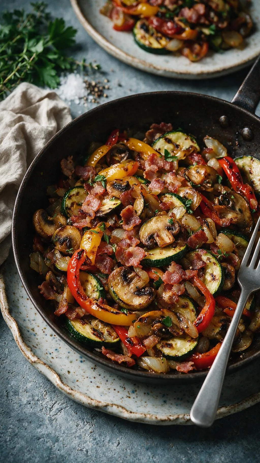 Speck-Gemüse-Pfanne