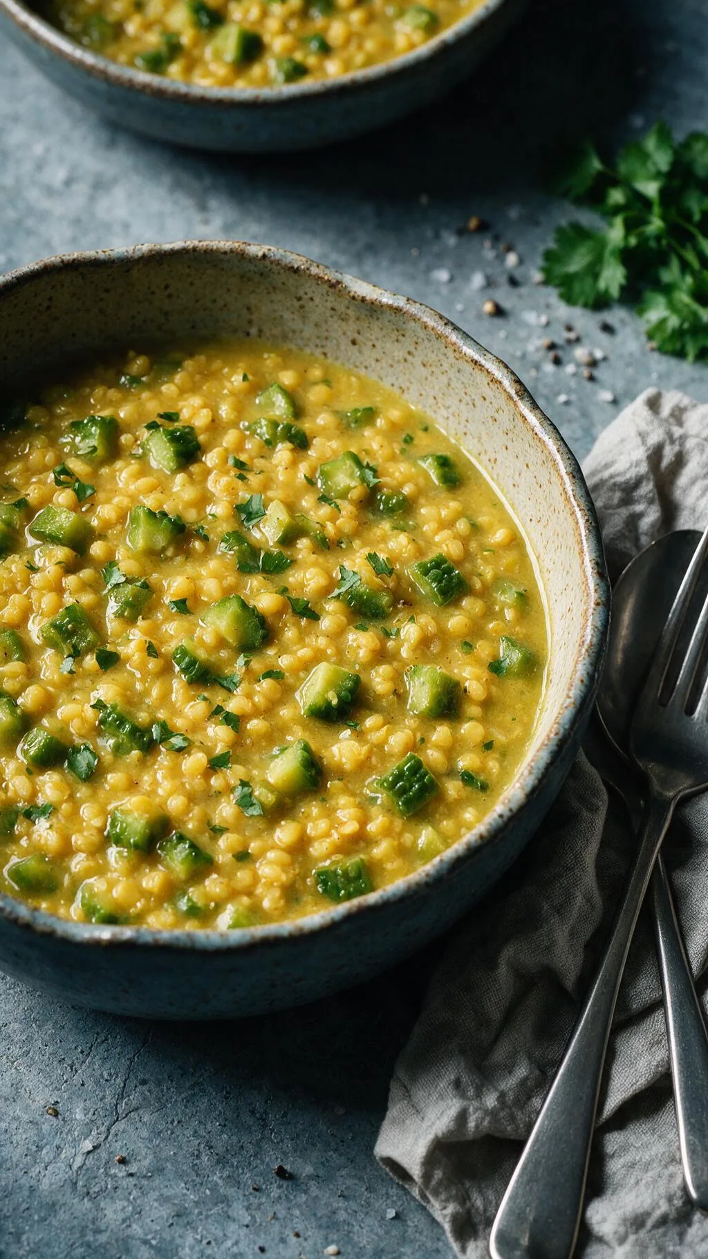 Moong Dal mit Bittermelone