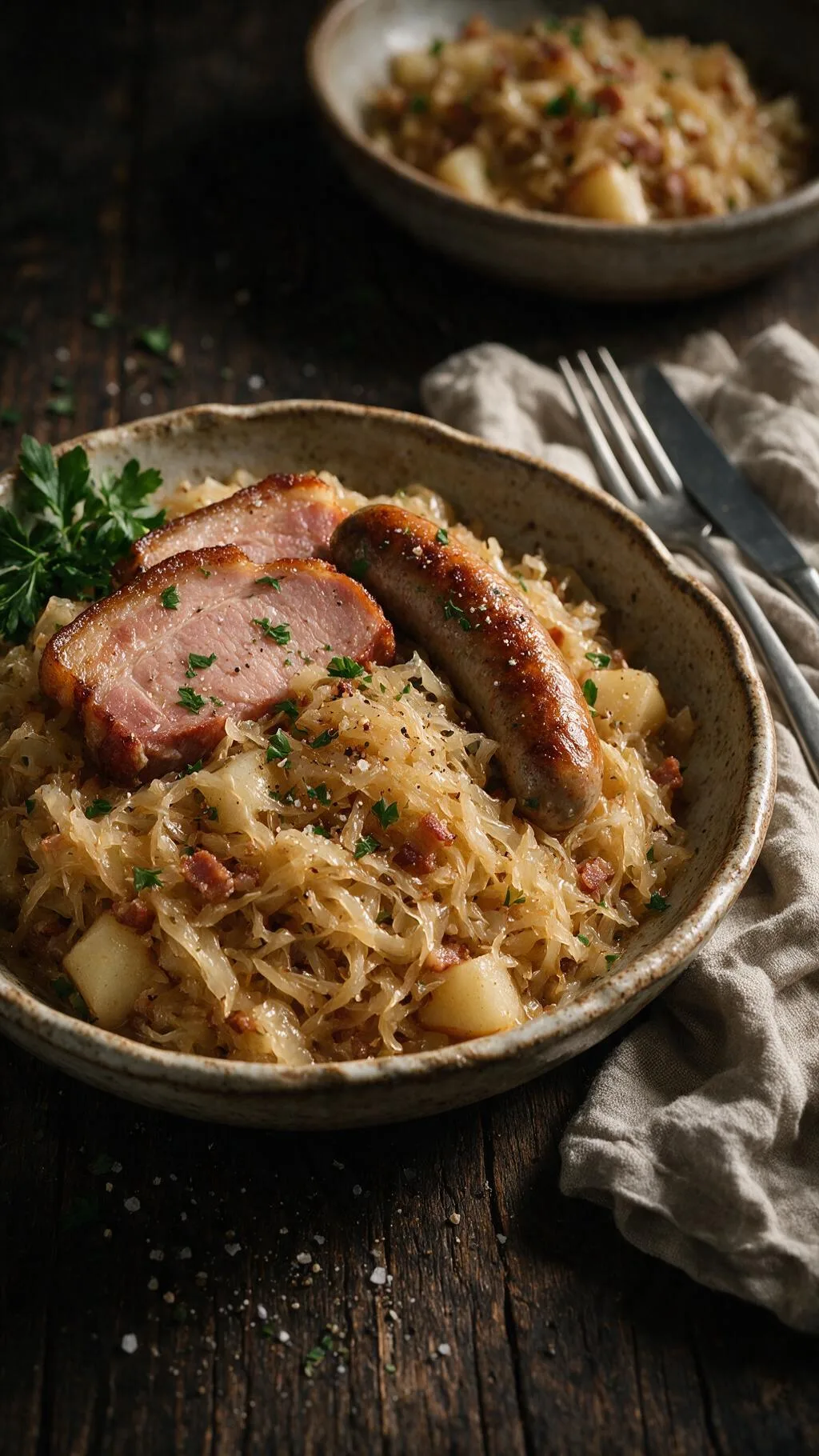 Sauerkraut mit Speck