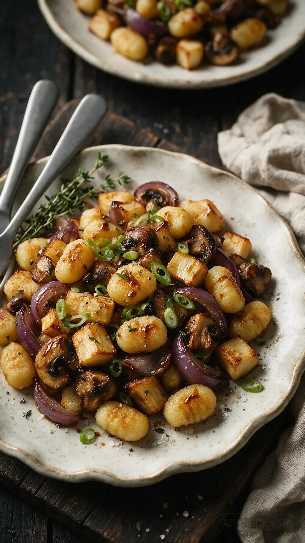 Gnocchi mit Pilzen & Pastinaken