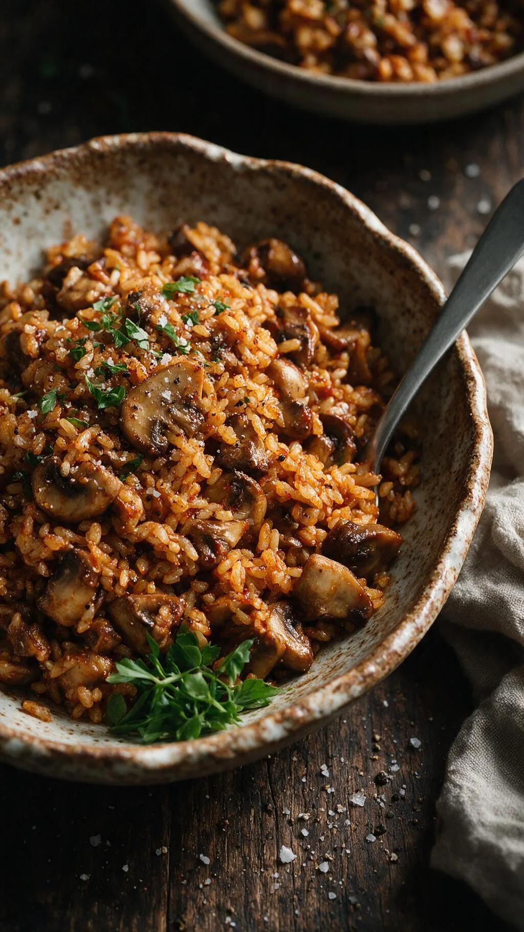 Gochujang-Pilz-Reis