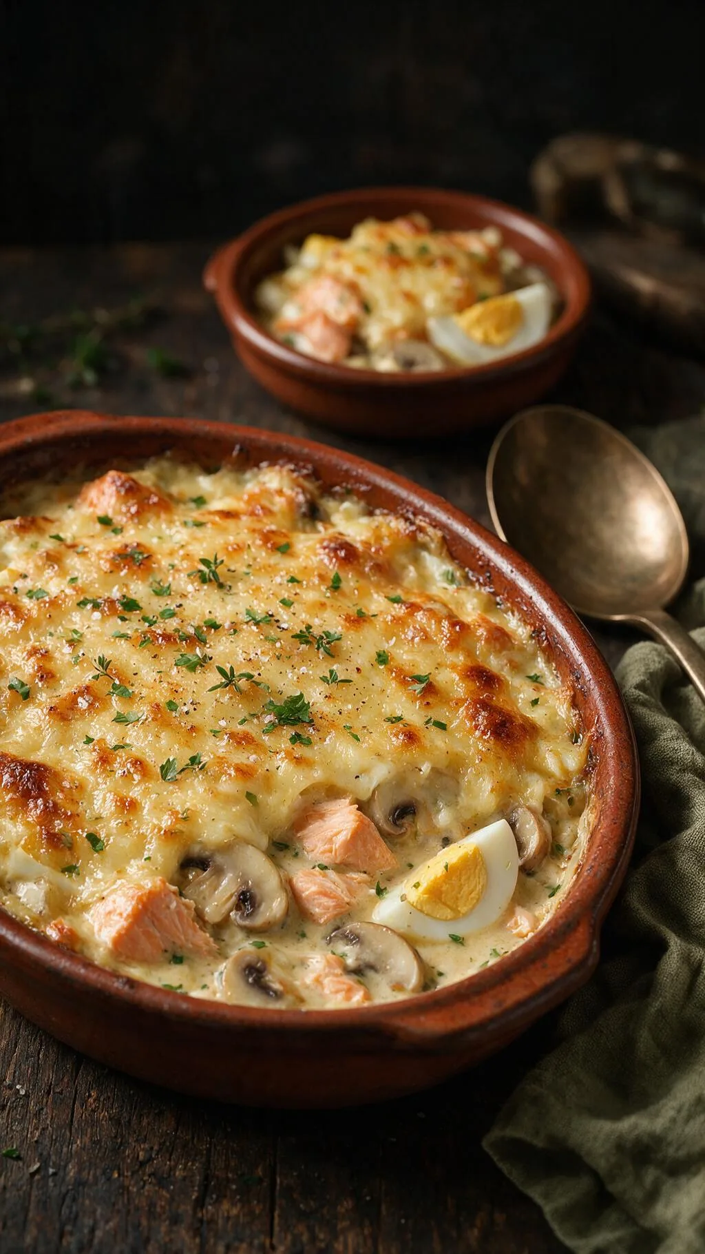 Cremiges Fisch-Gratin