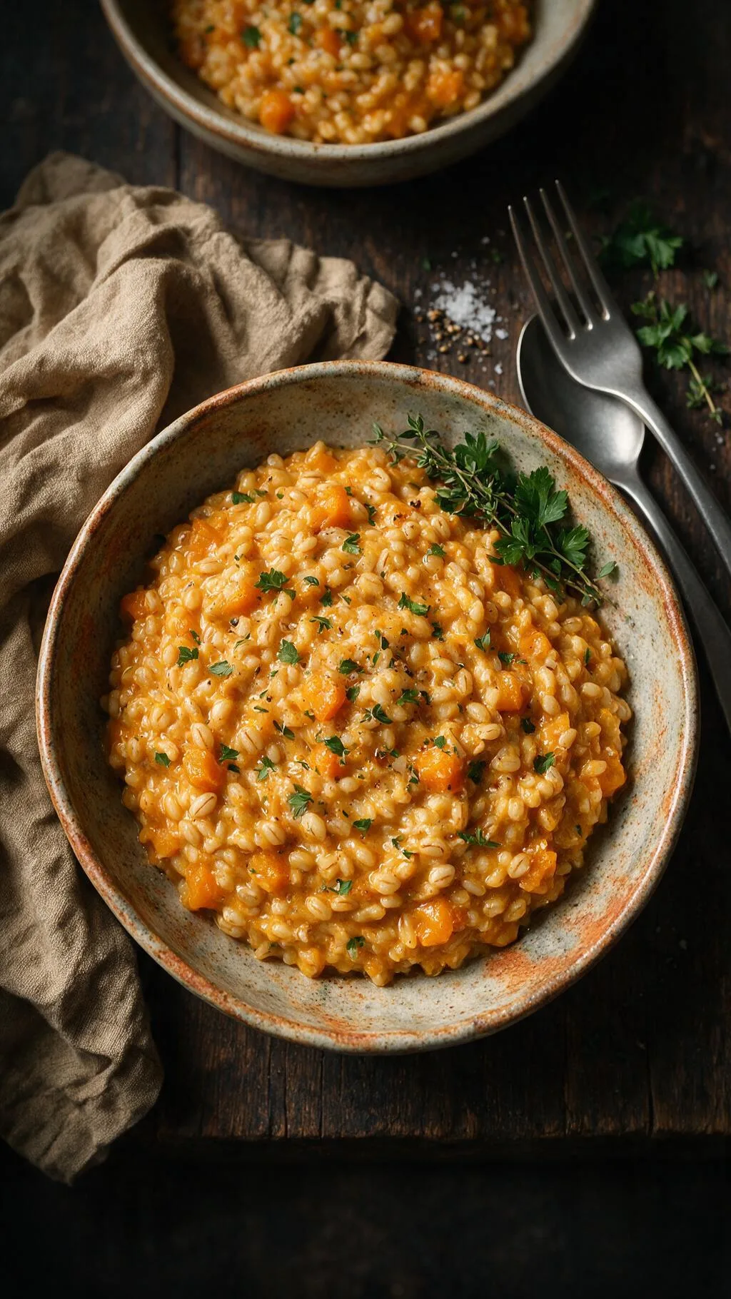 Graupen-Risotto mit Kürbis