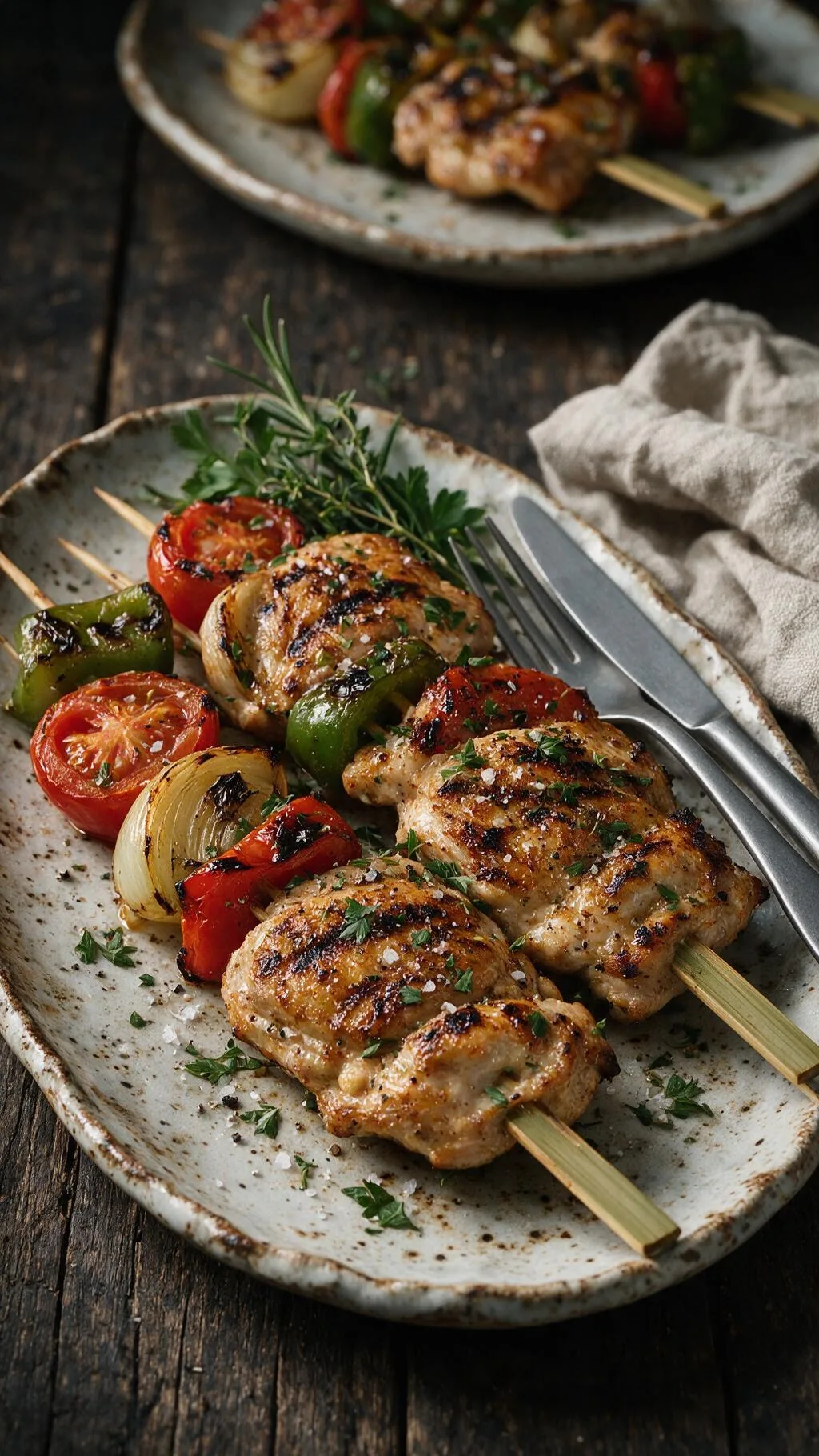 Grillhähnchen mit Röstgemüse