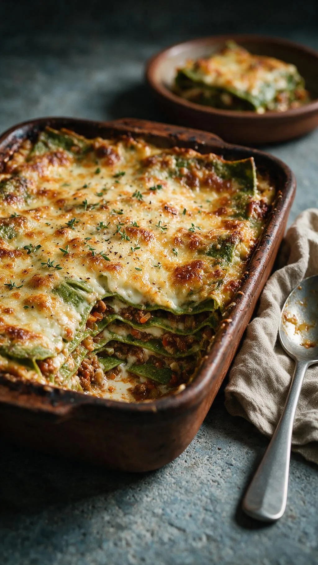 Grüne Lasagne Bolognese