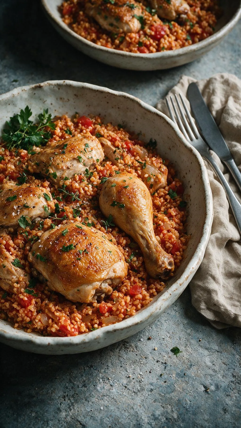 Hähnchen-Bulgur-Pfanne