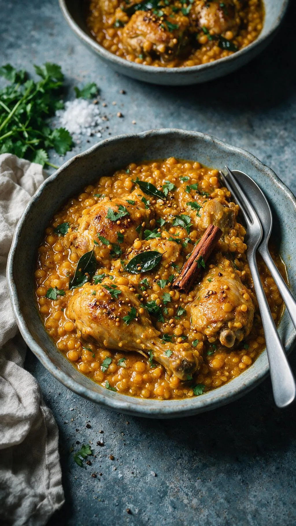 Hähnchen-Curry mit Schälerbsen