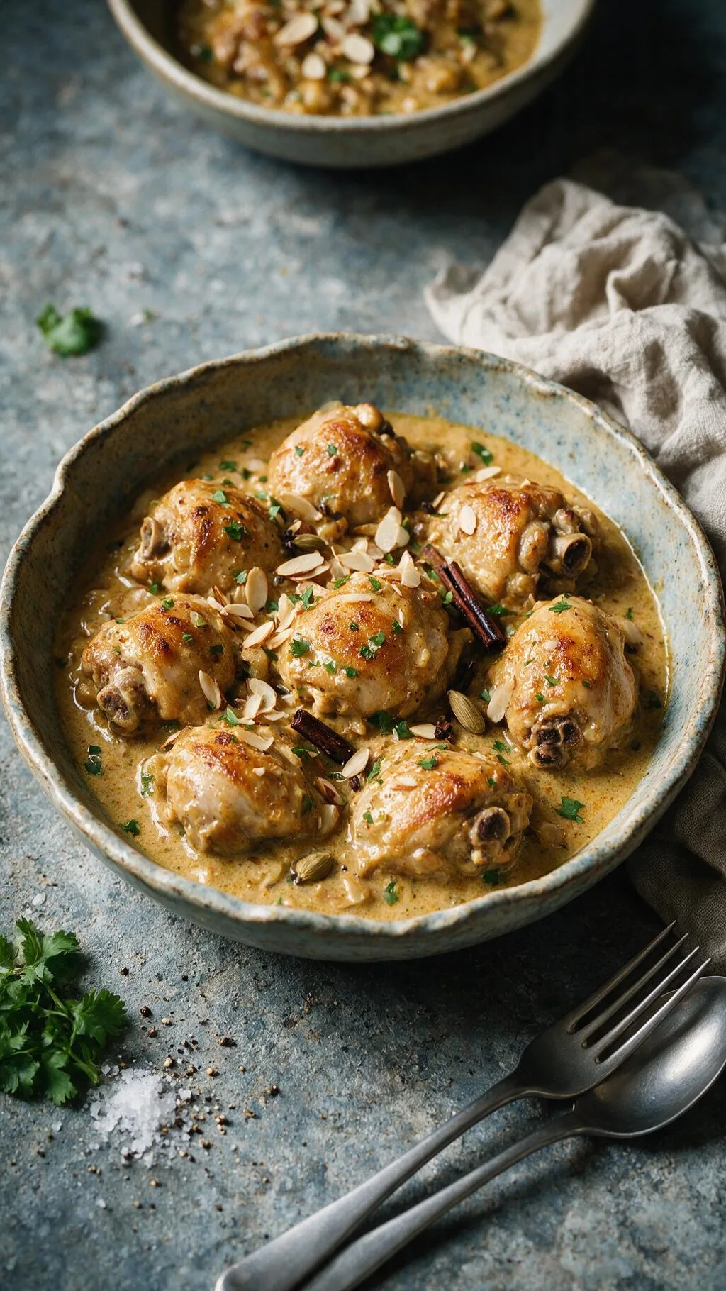 Hähnchen-Korma mit Mandeln