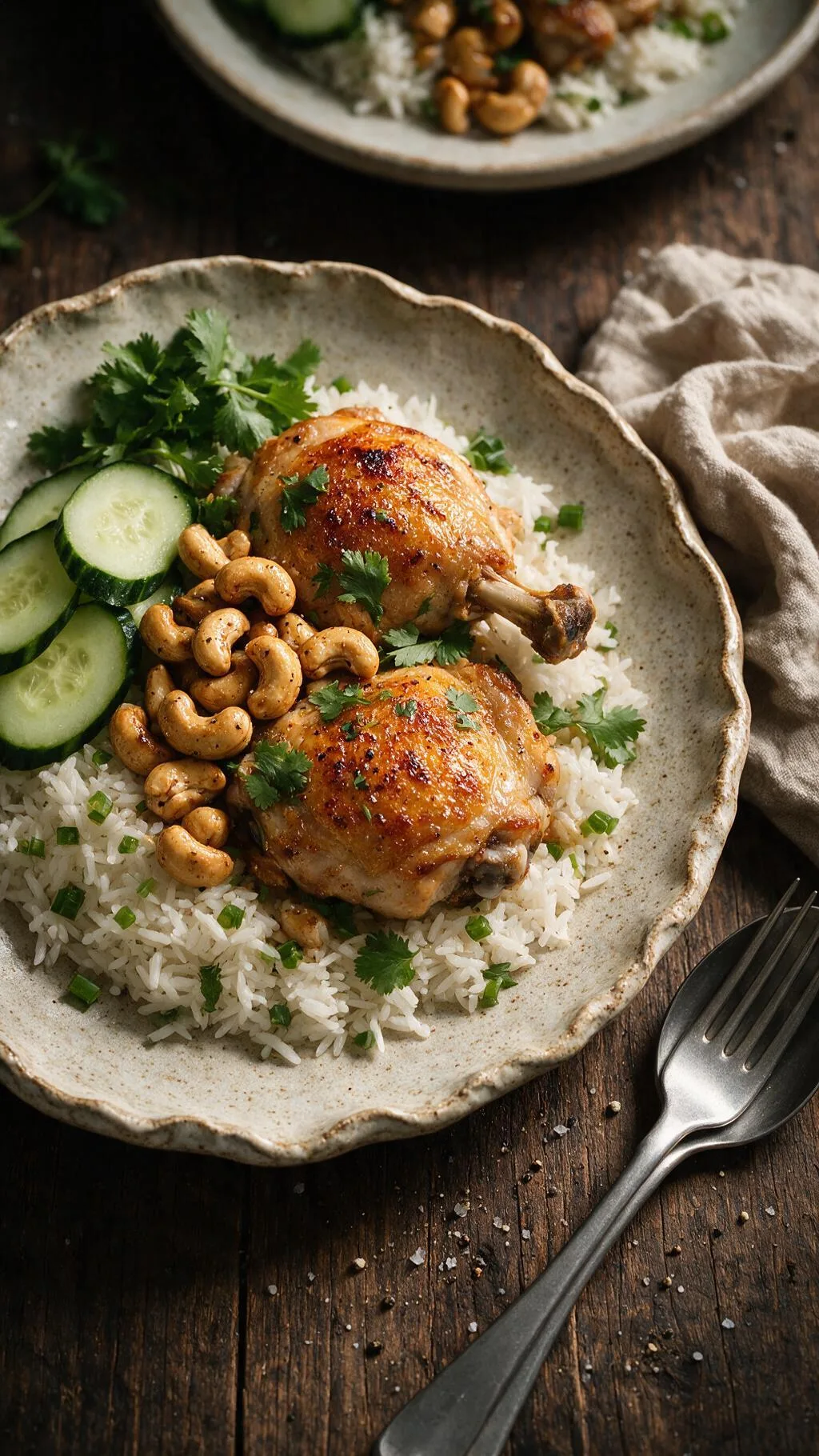 Hähnchen-Schmortopf mit Cashews