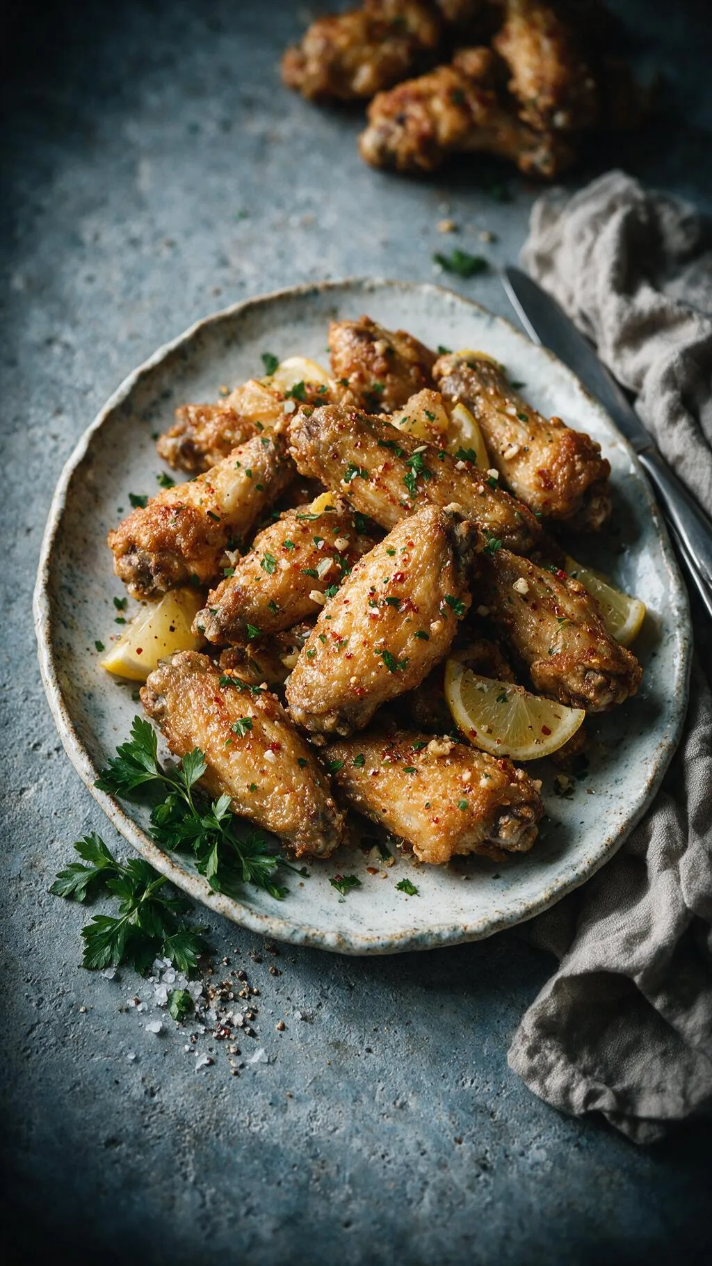 Hähnchenflügel mit Knoblauch